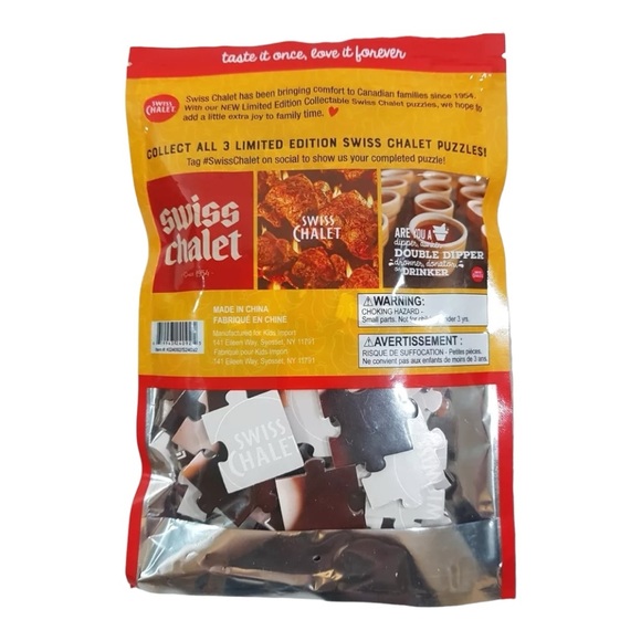 NIB Swiss Chalet Forever Chalet Sauce 100 Piece puzzle Promotional Brand Logo - Picture 2 of 4